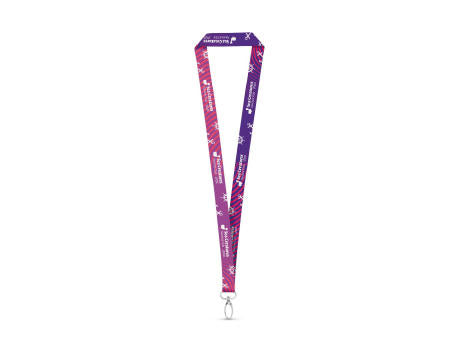MANILA. Lanyard-Set SUBLIMATION Long II (20 mm) mit 20 mm ovalem Karabiner