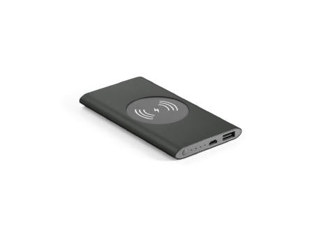 CASSINI. Powerbank 4'000 mAh mit 5W wireless Ladegerät aus Recyceltes Aluminium (100 % rAL)