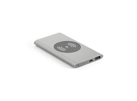 CASSINI. Powerbank 4'000 mAh mit 5W wireless Ladegerät aus Recyceltes Aluminium (100 % rAL)