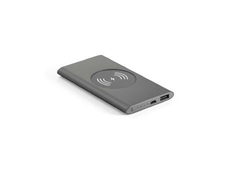 CASSINI. Powerbank 4'000 mAh mit 5W wireless Ladegerät aus Recyceltes Aluminium (100 % rAL)