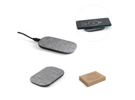 RENEWAL CHARGER. Schnelles 10W wireless Ladegerät aus recyceltem PET (100 % rPET)