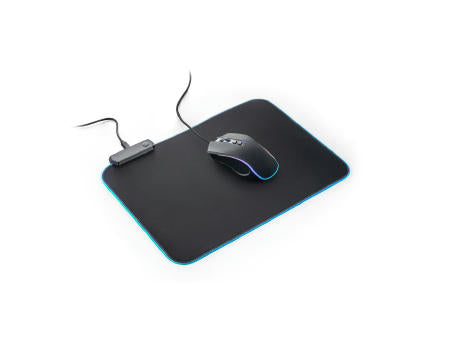 THORNE MOUSEPAD RGB. Gaming-Mauspad mit RGB-LED-Leuchten aus Polyester