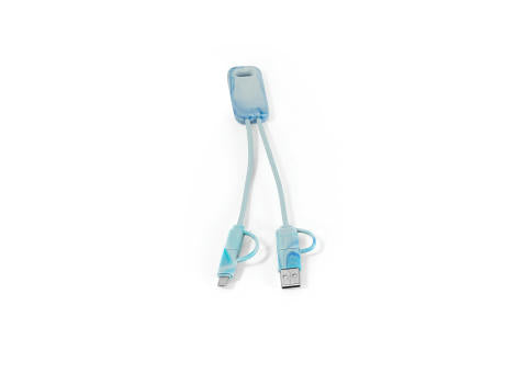 BERNERS. Superschnelles 6-in-1-USB-Kabel aus recyceltem PET (100% rPET)