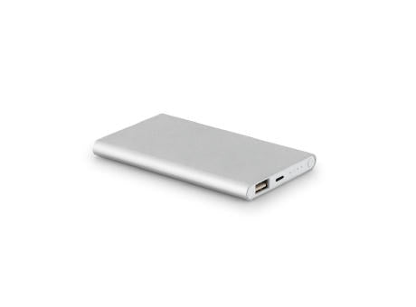 MARCET. Powerbank Slim 4'000 mAh aus 70 % recyceltes ABS (70% rABS) und 30 % recyceltes Aluminium (30% rAL)