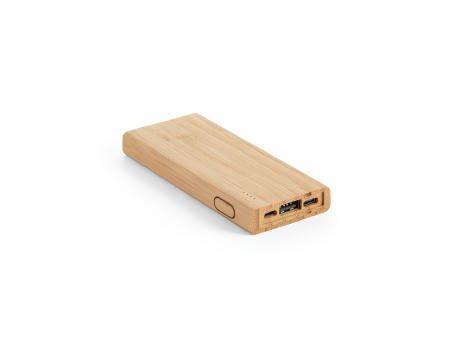 KOHN. Powerbank 5'000 mAh aus Bambus