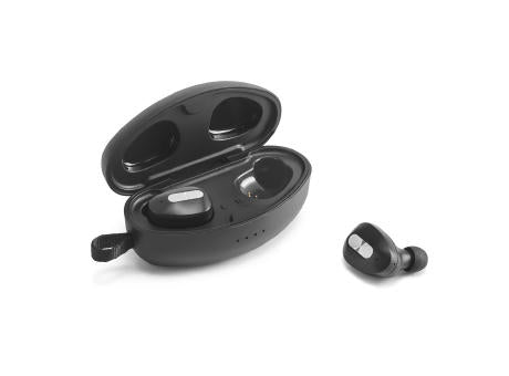 DESCRY. kabellose In-Ear Kopfhörer aus Metall und ABS inkl. Ladegerät