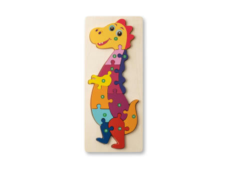 DIPLODOCO. Puzzle in Dinosaurierformat aus Kiefernsperrholz