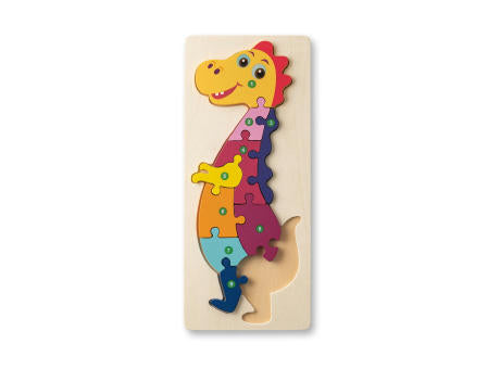 DIPLODOCO. Puzzle in Dinosaurierformat aus Kiefernsperrholz