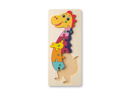 DIPLODOCO. Puzzle in Dinosaurierformat aus Kiefernsperrholz