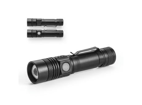 UNGAR. Wiederaufladbare 5 W-recyceltem Aluminium (100% rAL)-Taschenlampe