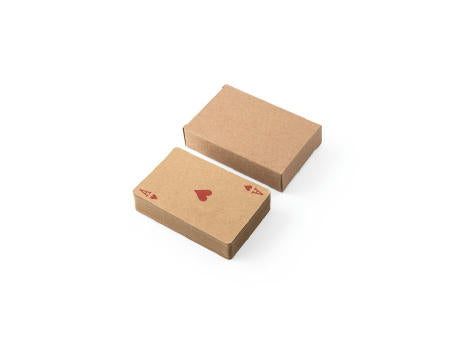 FISCHER. Ein Kartenspiel mit 54 klassischen Karten, aus Kraftpapier die aus FSC™-zertifiziertem Material und anderen kontrollierten Materialien besteht