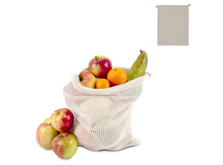 Wiederverwendbare Lebensmitteltasche OEKO-TEX® Baumwolle 25x30cm