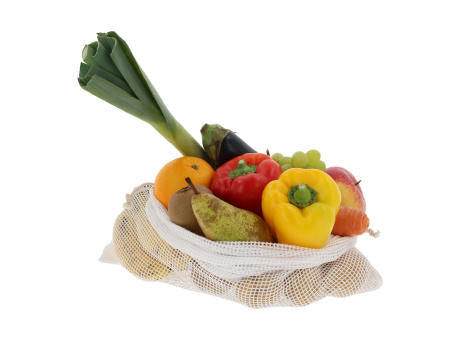 Wiederverwendbare Lebensmitteltasche OEKO-TEX® Baumwolle 40x45cm