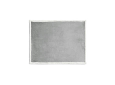 HEIDEN. Wendbare Fleecedecke (190 g/m²) mit Satinband und personalisierter Karte