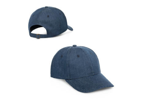 PHOEBE. Mütze aus Denim, Baumwolle und Polyester (300 g/m²)