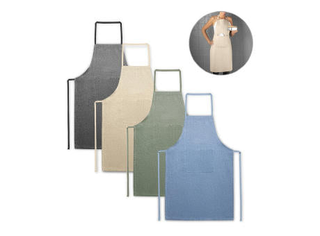 ZIMBRO. Schürze mit recycelter Baumwolle (140 g/m²)