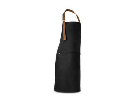 VESPER. Schürze aus 100% Canvas-Baumwolle (300 g/m²) mit Metalldetails