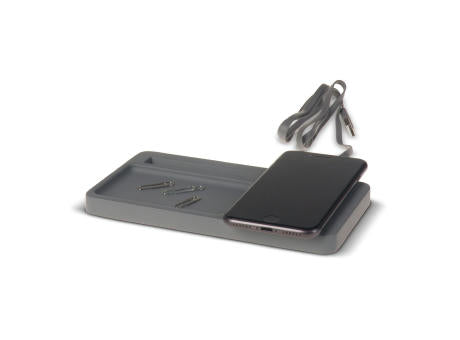 Limestone Desk organizer with wireless charger 5W