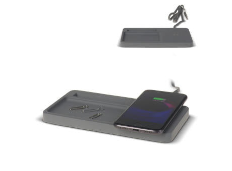 Limestone Desk organizer with wireless charger 5W