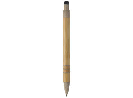 Kugelschreiber Bambus mit Touchpen und Weizenstroh Elementen