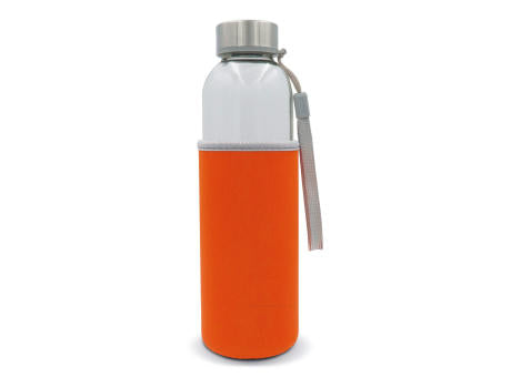 Trinkflasche aus Glas mit Neoprenhülle 500ml