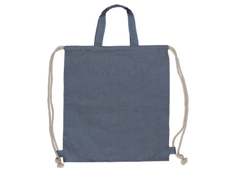 Tasche/Beutel mit Kordelzug aus recycelter Baumwolle 38x42cm