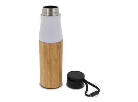 Isolierflasche Bambus mit Trageschlaufe 500ml