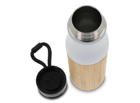 Isolierflasche Bambus mit Trageschlaufe 500ml