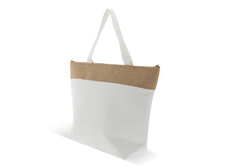 Strand-Kühltasche baumwolle/Jute 43x33x14 cm