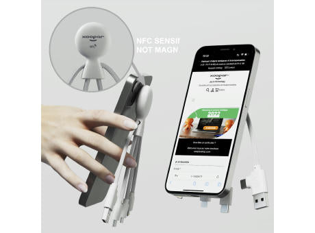 2099 | Xoopar Mr. Bio Smart Charging cable with NFC