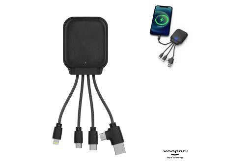 4001 | Xoopar Iné Gamma NFC Powerbank with Charging cables 3000mAh