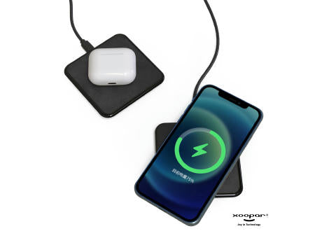 2259 | Xoopar Iné Wireless Fast Charger - Recycled Leather 15W