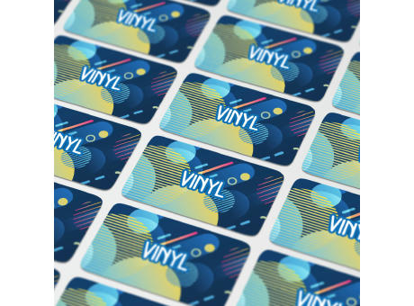 Vinyl Sticker Rechteck 80x25mm