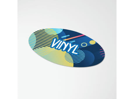 Vinyl Sticker Oval 50x25mm