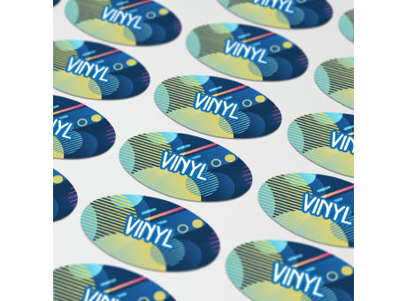 Vinyl Sticker Oval 60x35mm