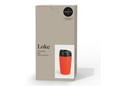 Sagaform Loke Reisebecher mit gummierter Oberfläche 240ml