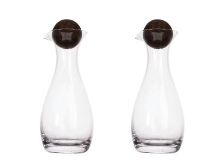 Sagaform Nature Öl-/Essigkaraffen mit Korkstopfen 2-tlg. 300ml