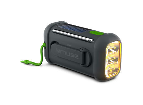 MH-08 | Muse Radio, Bluetooth-Lautsprecher mit Solar- und Öffnungsmechanismen