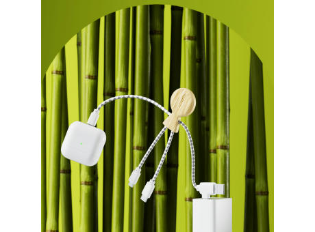 Xoopar Mr. Bio Bamboo Charging Cable