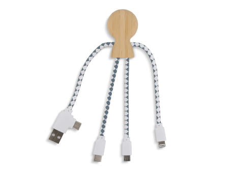 Xoopar Mr. Bio Bamboo Charging Cable