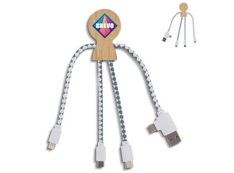 Xoopar Mr. Bio Bamboo Charging Cable