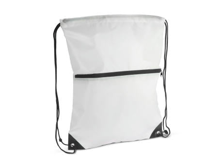 Kordelzugtasche 210T R-PET mit Reißverschluss