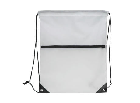 Kordelzugtasche 210T R-PET mit Reißverschluss
