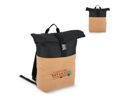 Rolltop-Rucksack Kork & R-PET 18L