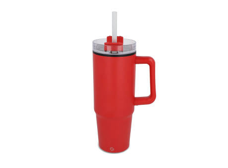 Miami Becher mit Henkel und Strohhalm 800ml