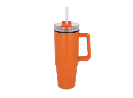 Miami Becher mit Henkel und Strohhalm 800ml