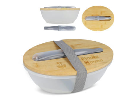 Lunchbox R-PP & Bambus mit Besteck - 1L