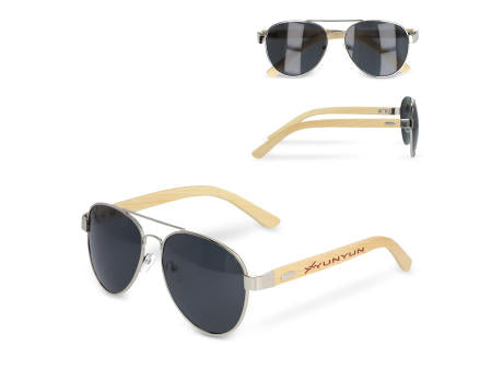 Piloten Sonnenbrille mit Bambus Bügeln