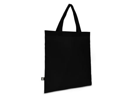 R-PET Tragetasche aus Non Woven mit kurzen Griffen 38 x 42cm 75g/m²