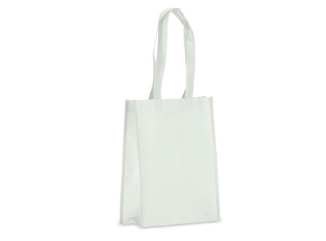 R-PET Tragetasche aus laminiertem Non Woven 24 x 11 x 30cm 105g/m²